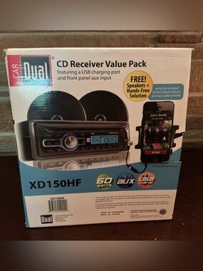 XD150HF Black Car CD Receiver Value Pack with USB & AUX